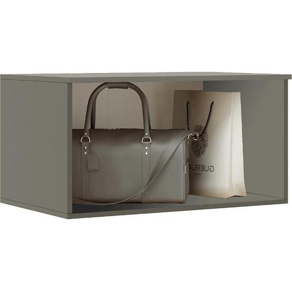 Шкаф распашной МИФ Мебель двухдверный со штангой и антресолью 800, современный стиль, ЛДСП, графит