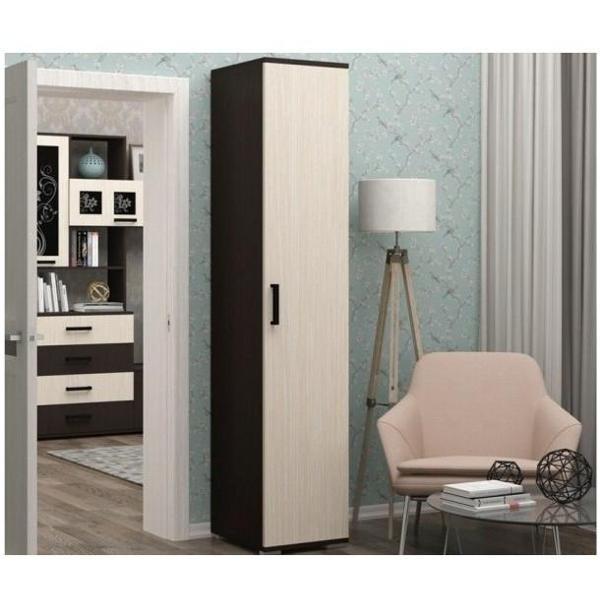 Шкаф распашной Регион 58 Пенал, коричневый оттенок