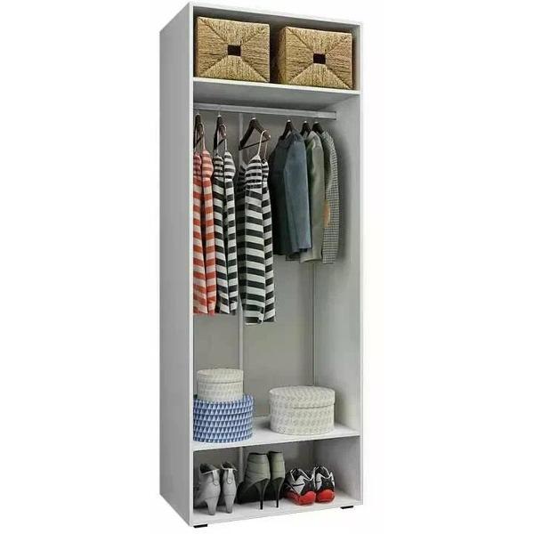 Шкаф распашной МИФ Мебель 2-х дверный 1000, в современном стиле, 2 полки +