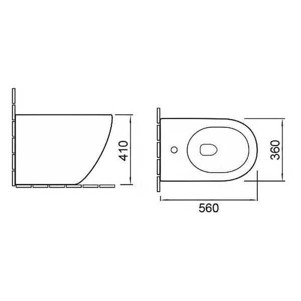 Биде SantiLine SL-5051 Биде напольное