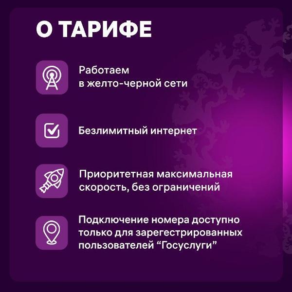 Sim карта Безлимит Pro - 249