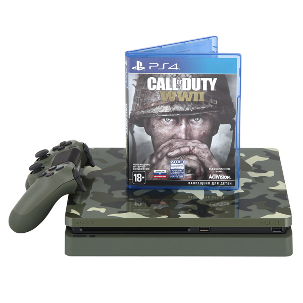Игровая консоль PlayStation 4 1TB Call of Duty:WW II SE