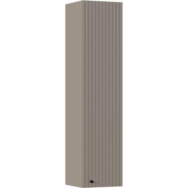 Шкаф распашной МИФ Мебель навесной однодверный, Глинянный серый/Шарли мокко