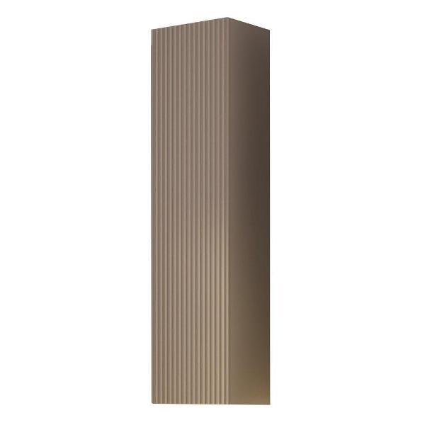 Шкаф распашной МИФ Мебель навесной большой, Глинянный серый/Шарли мокко