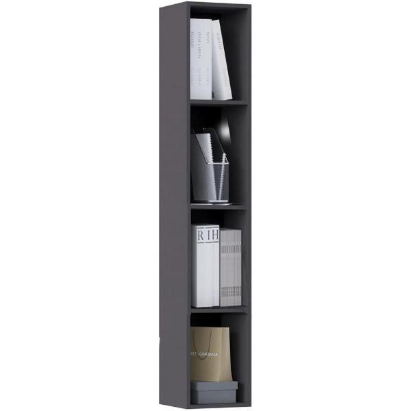 Шкаф распашной МИФ Мебель навесной большой, Глинянный серый/Шарли мокко