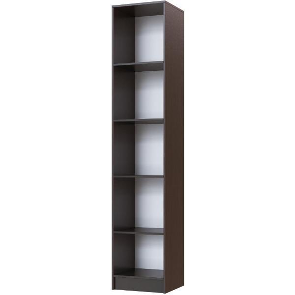 Шкаф распашной ТЭКС мебель Пенал универсальный однодверный, с полками внутри, Венге/Делано