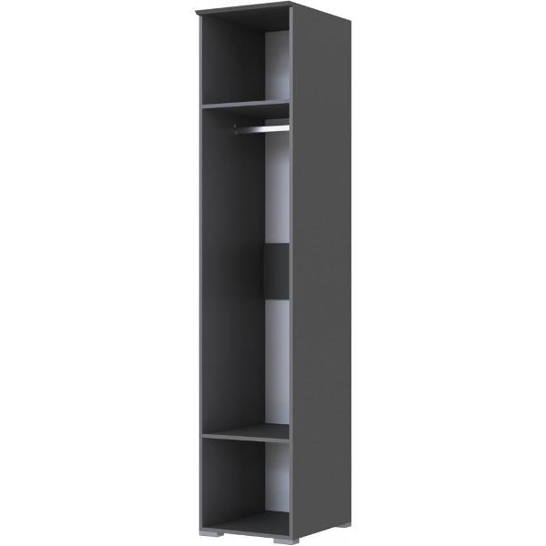 Шкаф распашной ТЭКС мебель Пенал со штангой и двумя полками, ЛДСП, 45х554,