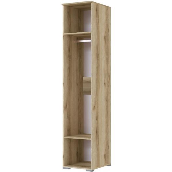 Шкаф распашной ТЭКС мебель Пенал со штангой и двумя полками, ЛДСП, 45х554,