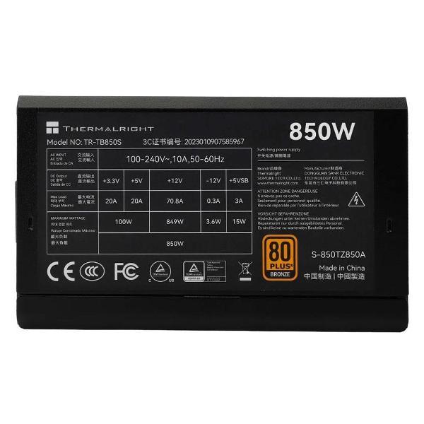 Блок питания Thermalright 850W 80+ Bronze (TR-TB850S)