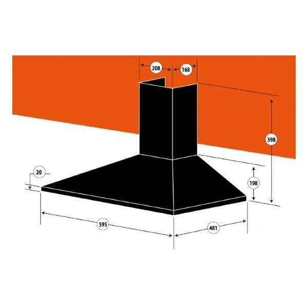 Вытяжка пристенная Centek СТ-1820-60 White