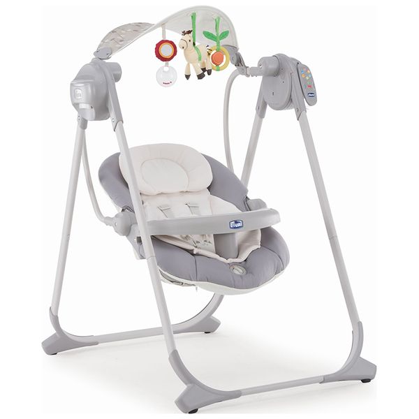 Электрокачеля Chicco Polly Swing Up Silver фото