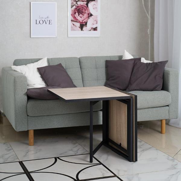 Стол журнальный Frenesie раскладной трансформер лофт, дуб сонома, 105х59х53 см.