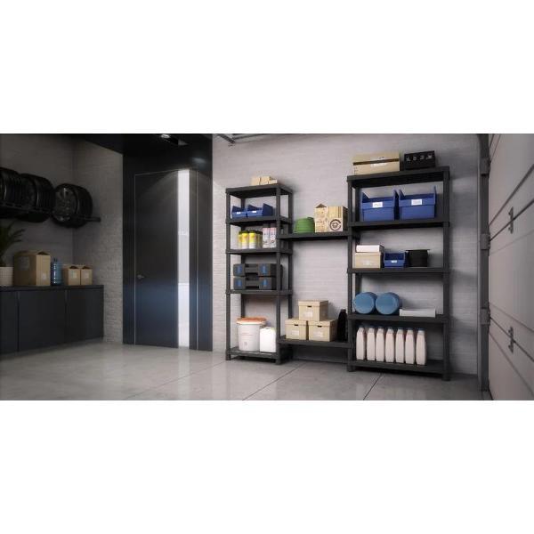 Стеллаж пластиковый Туба-Дуба СБ 650.5 черный