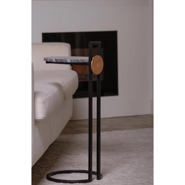 Стол журнальный нет бренда кофейный Поинт Черный