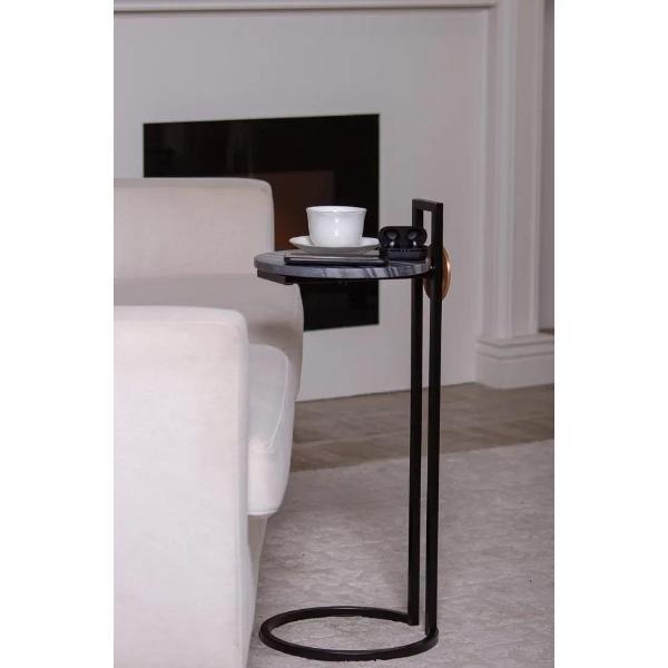 Стол журнальный нет бренда кофейный Поинт Черный