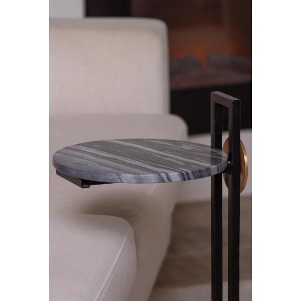 Стол журнальный нет бренда кофейный Поинт Черный