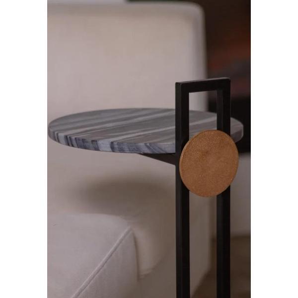 Стол журнальный нет бренда кофейный Поинт Черный