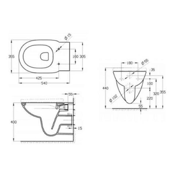 Ершик для унитаза Roca 7.8931.0.498.0