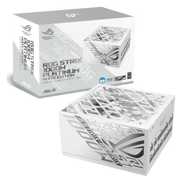 Блок питания ASUS ROG-STRIX-1000P-GAMING-WHITE, 80PLUS Platinum (90YE00W4-B0NA00)