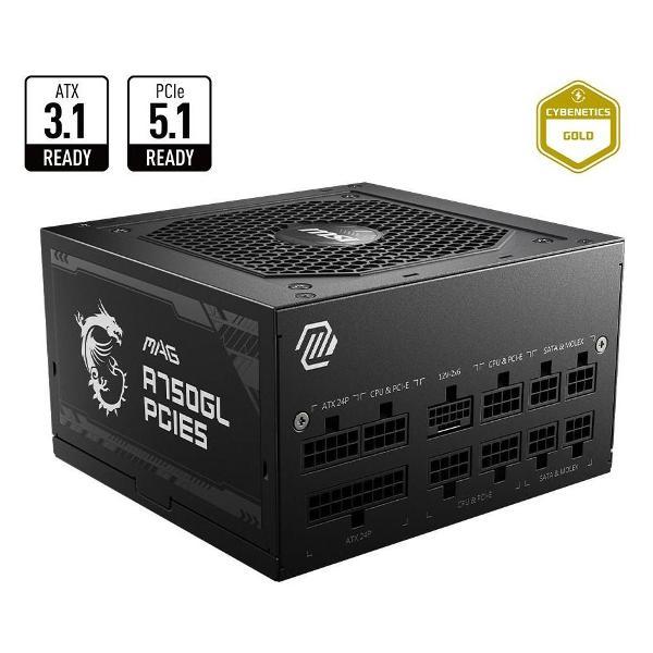 Блок питания MSI MAG A750GL PCIE5, 80PLUS Gold (306-7ZP8B11-CE0)