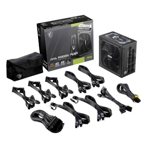 Блок питания MSI A1000GL PCIE5, 80PLUS Gold (306-7ZP9B11-CE0)