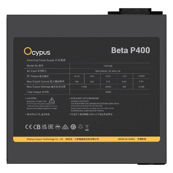 Блок питания Ocypus Beta-P400-N1HDBK024X-EU