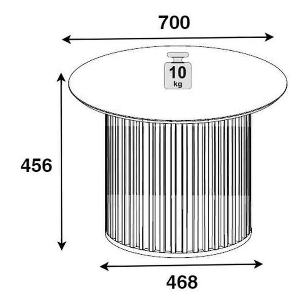 Стол журнальный Любимый Дом дизайнерский Неаполь, черный