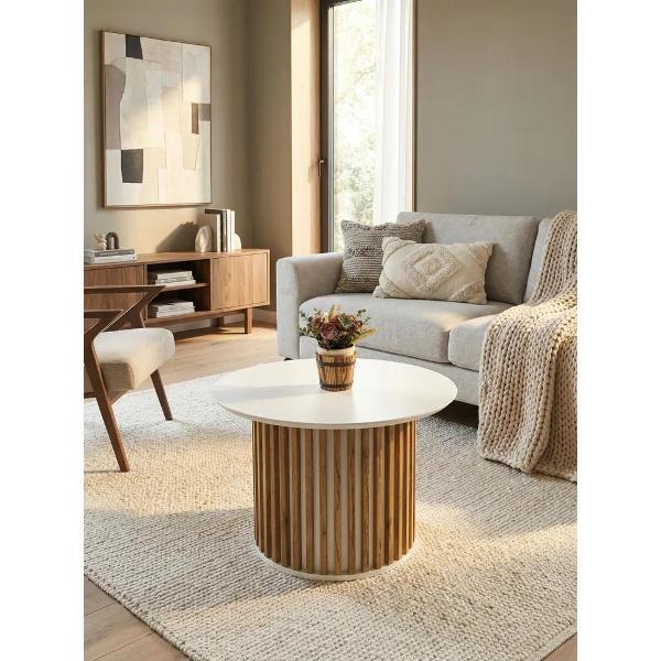 Стол журнальный Любимый Дом дизайнерский Неаполь, белый