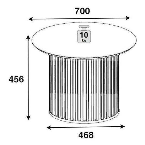 Стол журнальный Любимый Дом дизайнерский Неаполь, белый