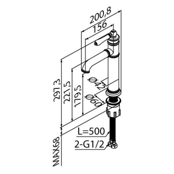Смеситель Iddis OXFSB01i01
