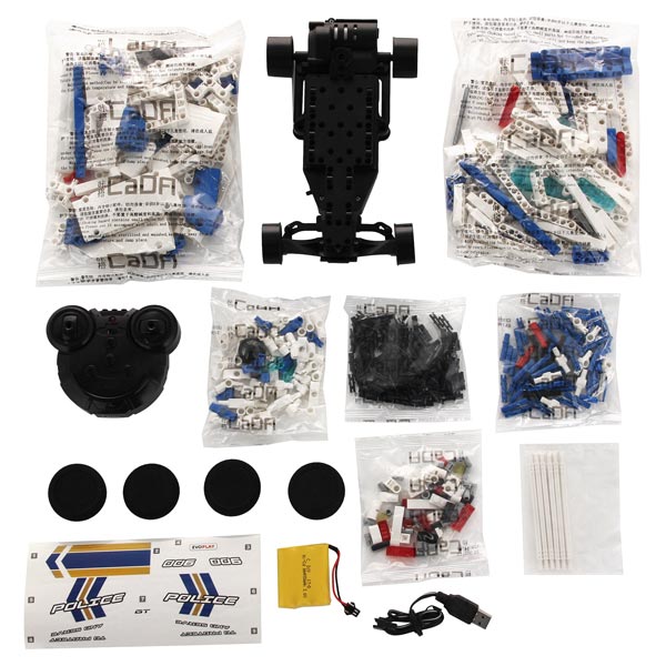 Радиоуправляемая модель-конструктор EvoPlay Police GT Car