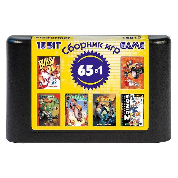 Видеоигра Mega Drive 16B15 Platformer 65in1