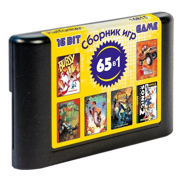Видеоигра Mega Drive 16B15 Platformer 65in1