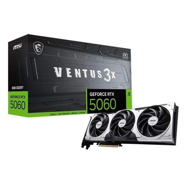 Видеокарта MSI RTX5060 VENTUS 3X OC 8GB GDDR7 128bit 3xDP HDMI 3