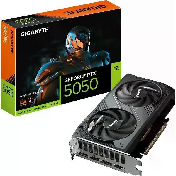 Видеокарта GIGABYTE NVIDIA GeForce RTX 5050 WINDFORCE OC V2 8GB [gv-n5050wf2ocv2-8gd] фото