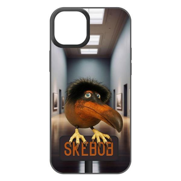 Чехол для смартфона, телефона Krutoff Soft Case Скебоб для iPhone 15 Plus черный фото