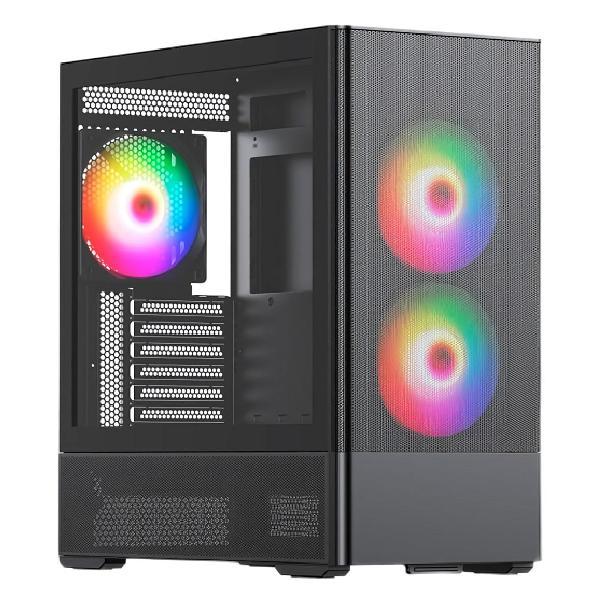 Корпус для компьютера HSPD M712 Black ARGB (M712-TGBK-ARGB)