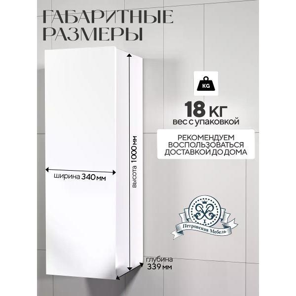 Шкаф Петровская мебель MB0003.ЛДСП-1WB