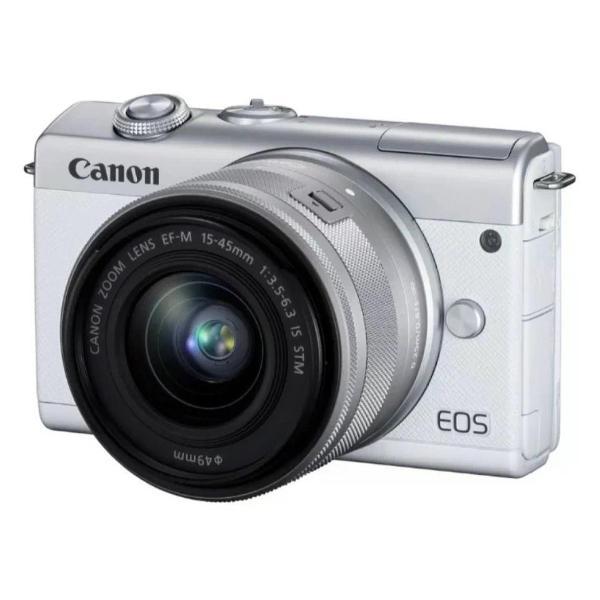 Фотоаппарат беззеркальный Canon EOS M200 kit EF-M 15-45mm f/3.5-6.3 IS STM, белый