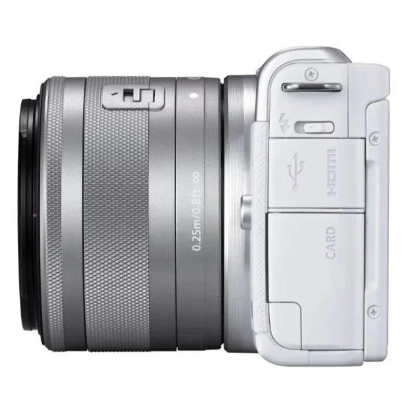Фотоаппарат беззеркальный Canon EOS M200 kit EF-M 15-45mm f/3.5-6.3 IS STM, белый