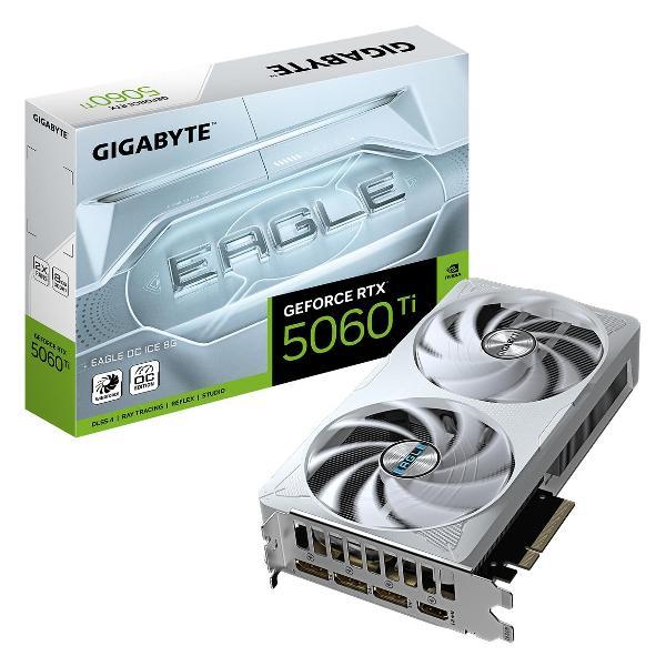 Видеокарта GIGABYTE RTX5060Ti EAGLE OC ICE 8GB GDDR7 128bit 3xDP HDMI
