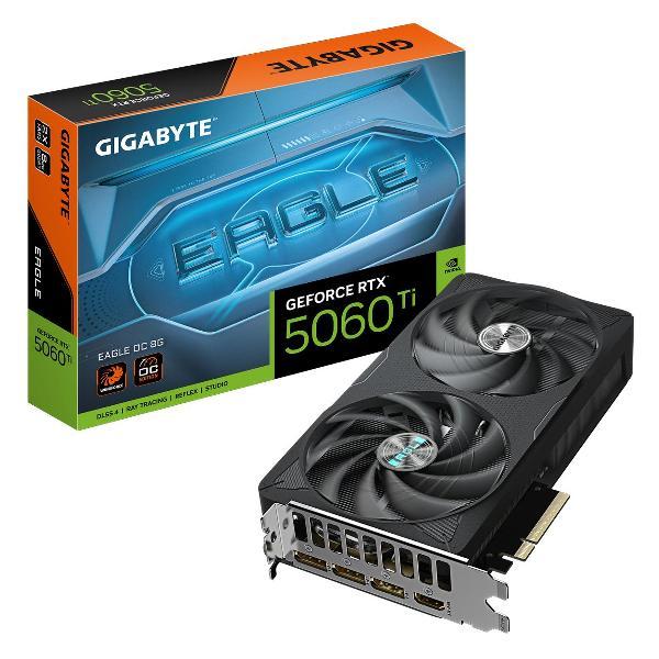 Видеокарта GIGABYTE RTX5060Ti EAGLE OC 8GB GDDR7 128bit 3xDP HDMI 2FA фото