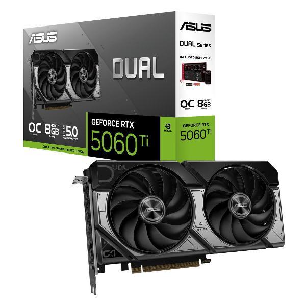 Видеокарта ASUS RTX5060Ti DUAL OC 8GB фото