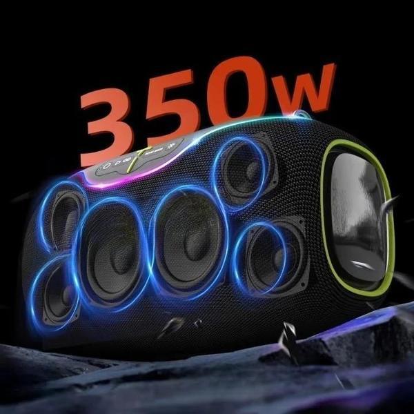 Портативная беспроводная колонка Hopestar A80 черный-зеленый