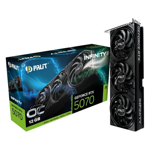 Видеокарта Palit RTX5070 INFINITY 3 OC 12GB GDDR7 192bit 3xDP HDMI