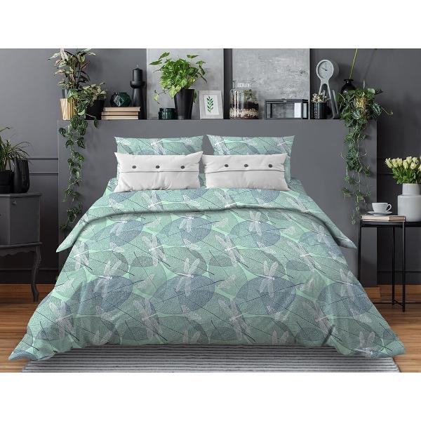 Набор постельного белья Ивановотекстиль Стрекозы мятный (3001)