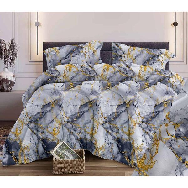 Набор постельного белья Ивановотекстиль Мрамор серый (30014)