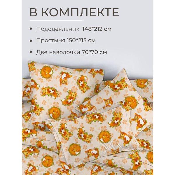 Набор постельного белья Ивановотекстиль Хитрый нос (1024)