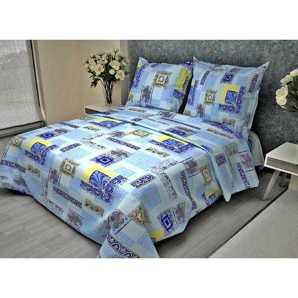 Набор постельного белья Ивановотекстиль Арабески голубой (3001)