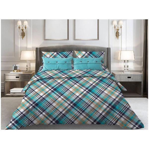 Набор постельного белья Ивановотекстиль Лондон бирюзовый (30014)